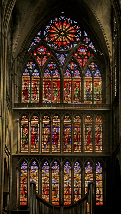 South Window and the Church Fathers, Saints, and Early Bishops of Metz by French School